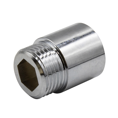 Удлиненная гайка 1" 20мм хром: фотография 1