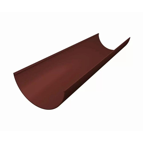 Желоб ПВХ 3м, шоколадный (RAL 8017), Grand Line: фотография 1