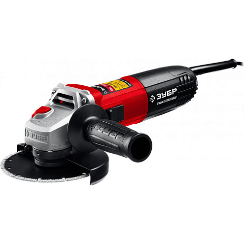 УШМ 125мм, 1100Вт., 3000-11000об/мин, шнур 2м, ЗУБР: фотография 1