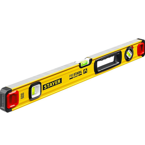 Уровень магнитный, 600мм, 3 ампулы, точность 0,5мм/м, Stayer: фотография 1