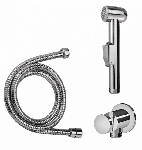 Лейка гигиенического душа AM.PM F0202100 хром, шланг 1200, держатель: фотография 1