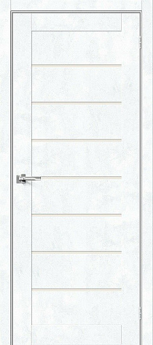 Дверь Браво 22 Snow Art стекло Magic Fog 2000х700: фотография 1