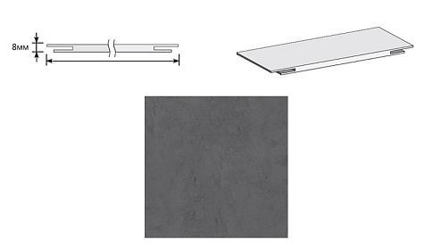 Добор "Т" ЭКО Slate Art МДФ 2070х150х8 М: фотография 1