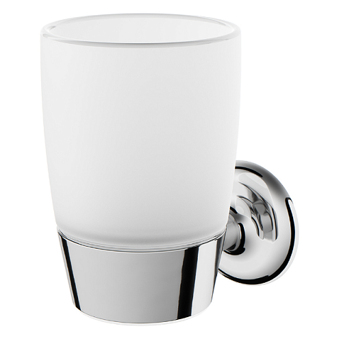Стакан для зубных щеток настенный AM.PM Like A8034300 стеклянный, хром: фотография 1