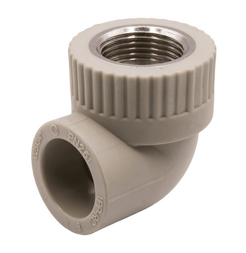 Уголок комбинированный внутренняя резьба 25х3/4'' EVER plast   : фотография 1