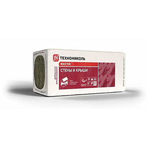 Плита минераловатная Технониколь 34PN Стены и крыша 8-1000х610х50мм, 4,88м²/уп, 0,244м³/уп: фотография 1