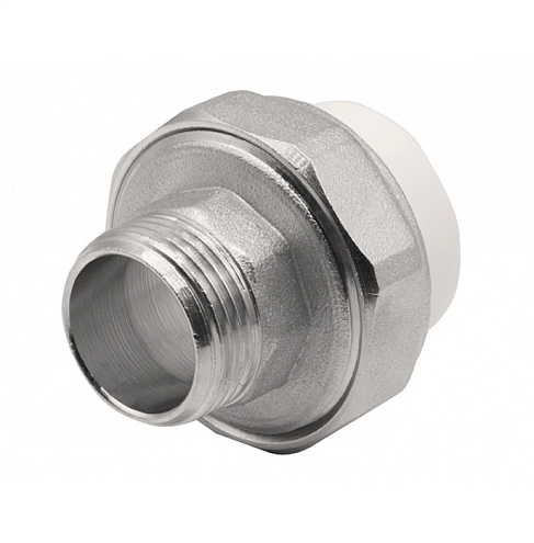 Муфта комбинированная разъемная, наружная резьба 25х3/4'' EVER plast: фотография 1