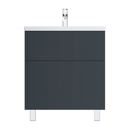 Тумба под раковину 75 AM.PM Gem M90FSX07522GM32 напольная графит матовый: фотография 1