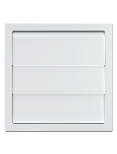 Вентиляционная решетка 1515К12,5Ф гравитационные жалюзи, круглый фланец D125 ASA ERA: фотография 1