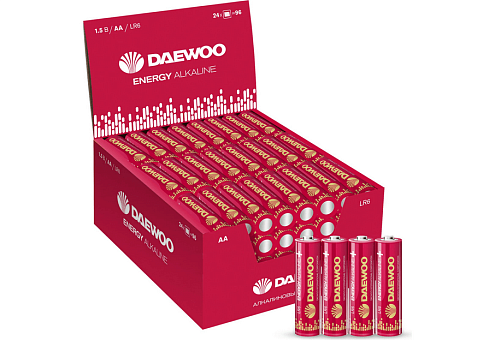 Элемент питания алкалиновый AA/LR6 1.5В Energy Alkaline 2021 DB-4 уп.4шт DAEWOO 5029811: фотография 1