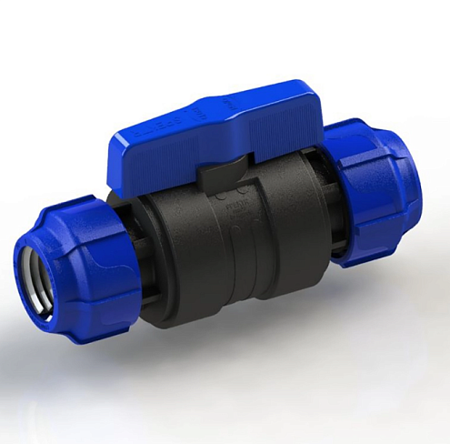 Кран шаровый 32 ц/ц ПЭ PN16 ITAL: фотография 1