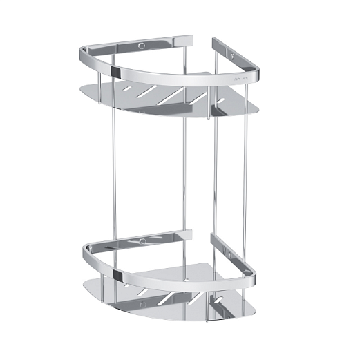 Полка в ванную угловая AM.PM Sense L A7454200 двухъярусная хром: фотография 1