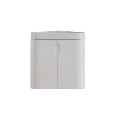 Тумба "КВАРЦ-67" подвесная, угловая белая под умывальник Quartz-50: фотография 1