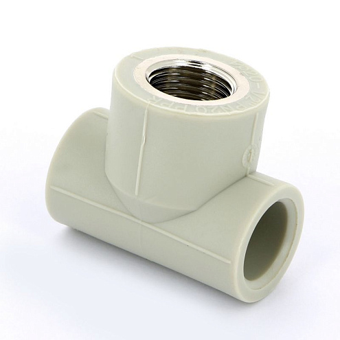 Тройник с переходом на металл внутренняя резьба 20x1/2"х20  FV-plast: фотография 1