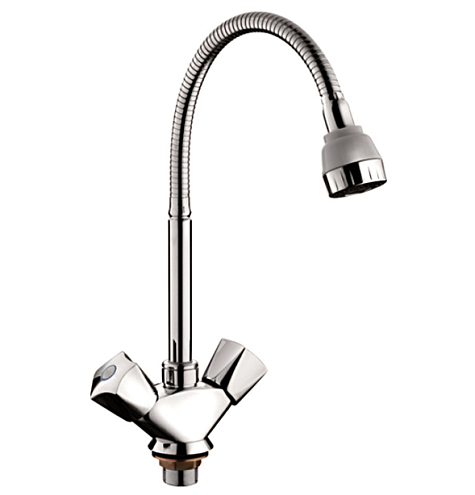 Смеситель кухня Loffrey LF84309 гибкий излив: фотография 1