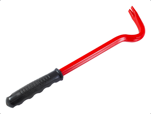 Гвоздодер армированный, D=17мм, 400мм, резиновая рукоятка : фотография 1