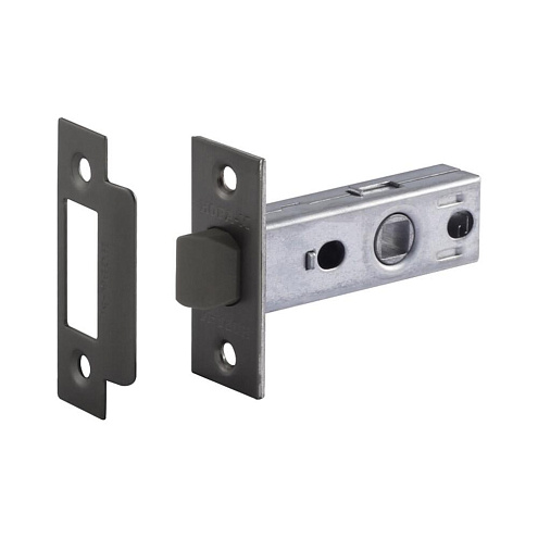 Защелка дверная с пластиковым язычком С-45П графит: фотография 1