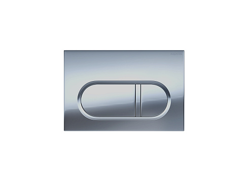 Панель смыва Aquatek хром матовая, клавиши прямоугольные KDI-0000044: фотография 1