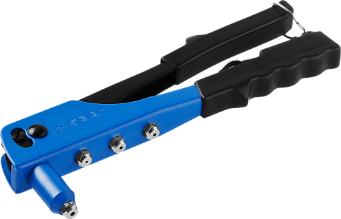 Заклепочник П-500, стальной корпус, алюминий, сталь/нержавеющая сталь - 2,4-4,8мм/2,4-4,0мм, ЗУБР: фотография 1