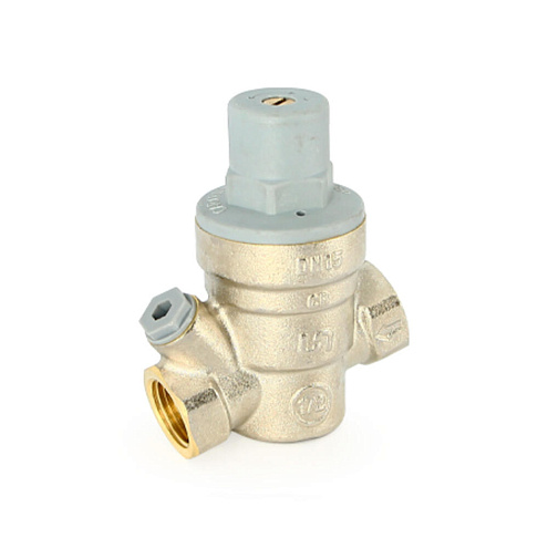 Редуктор давления мембранный 1/2" В 1-6 бар PN16 с отверстием под радиальный манометр 1/4" Uni-fitt : фотография 1