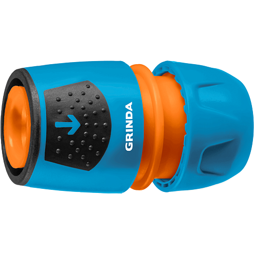 Соединитель универсальный, быстросъемный с автостопом, 1/2" - 3/4", Grinda: фотография 1