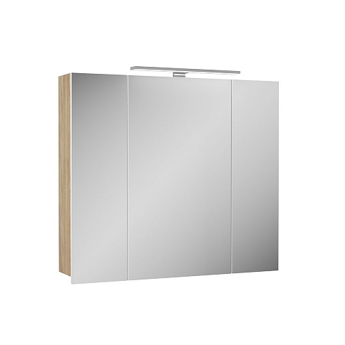 Зеркальный шкаф DIBORG Lande 80 3 двери, Дуб 77.3195: фотография 1