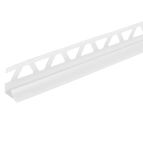 Угол внутренний для керамической плитки 7-8мм, белый, 2,5м: фотография 1