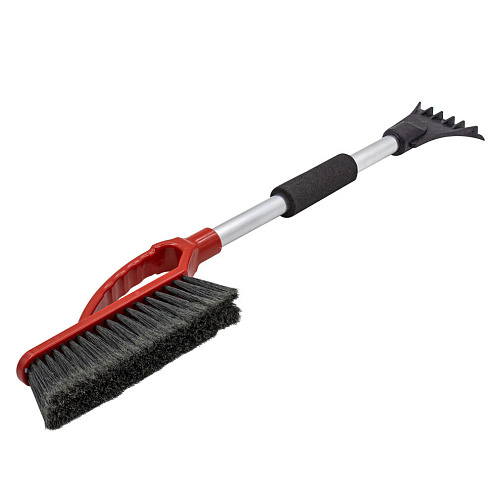 Щетка-сметка для снега "Люкс", 750мм, со скребком: фотография 1