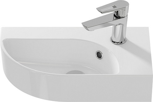 Раковина подвесная Cersanit CAMEO 45 правая с отверстием: фотография 1