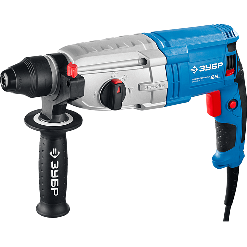 Перфоратор 800Вт, 3,0Дж, горизонтальный, металлический редуктор, SDS+, кейс, ЗУБР: фотография 1