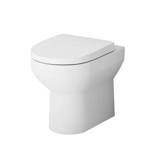 Унитаз напольный приставной AM.PM Spirit 2.0 C701438WH с сиденьем микролифт: фотография 1