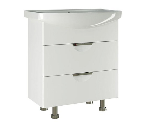 Тумба "ЭТЬЕН-75" под умывальник Элеганс-75 ПВХ-фасад, корпус: фотография 1