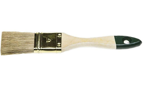 Кисть плоская LASUR-STANDART, смешанная щетина, деревянная ручка,  38мм, STAYER: фотография 1