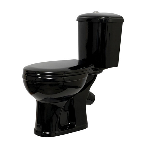 Унитаз-компакт Оскольская керамика Дора черный сиденье полипропилен, арматура: фотография 1