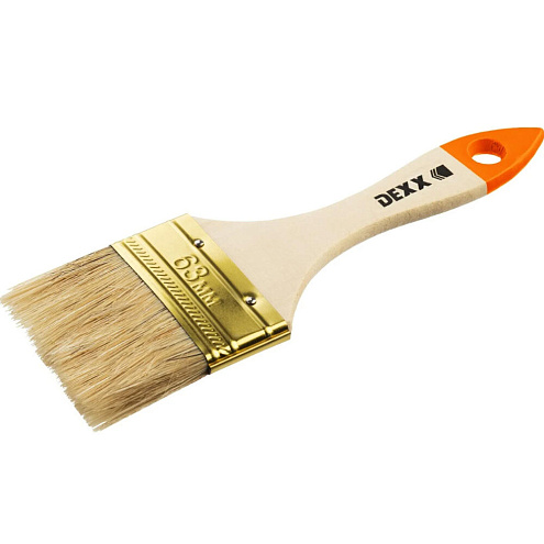 Кисть плоская "ПРАКТИК" 63мм, DEXX: фотография 1