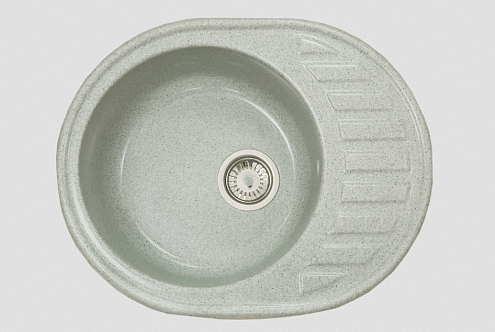 Мойка GRANICOM NOVELL Аврора 6203 610х490 мм терракотовый без сифона: фотография 1