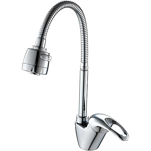 Смеситель для кухни 40к F4303 FRAP гибкий излив, гайка, боковая: фотография 1