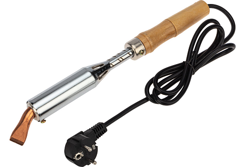 Паяльник ПД 220В 200Вт деревянная ручка Rexant 12-0211: фотография 1