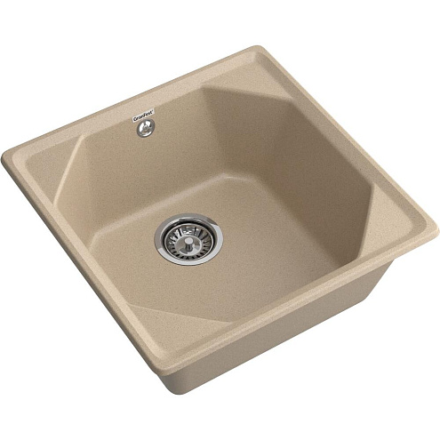Мойка GRANFEST GF-U--500 1 чаша  500х500 мм песок: фотография 1