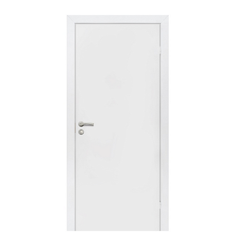 Олови Дверное полотно  глухое  Белое  700х2000 с замком : фотография 1