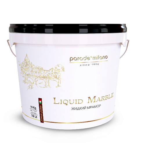 Декоративная штукатурка с эффектом мрамора PARADE Liquid Marble 10л: фотография 1
