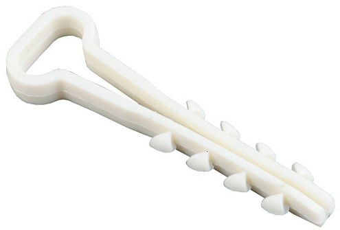 Дюбель-хомут 5х8мм нейлон белый уп.100шт IEK UHH35-5-8-100: фотография 1