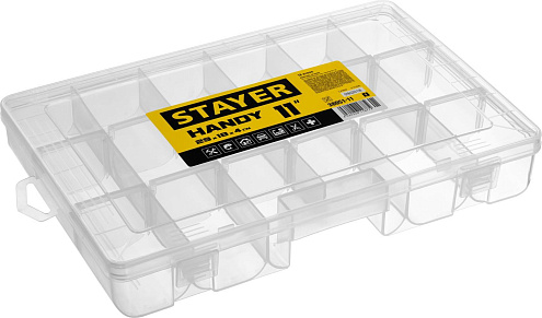 Органайзер "HANDY" 292х186х42мм/11", 18 ячеек, переставные стенки, STAYER: фотография 1
