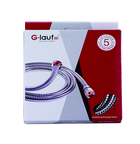 Шланг душевой 150см имп/кон Glauf URG-1306 свободное вращение: фотография 1