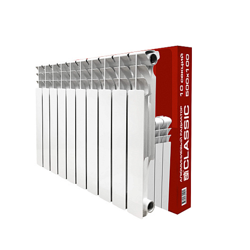 Радиатор алюминиевый STI Classic 500/100 10 секций: фотография 1