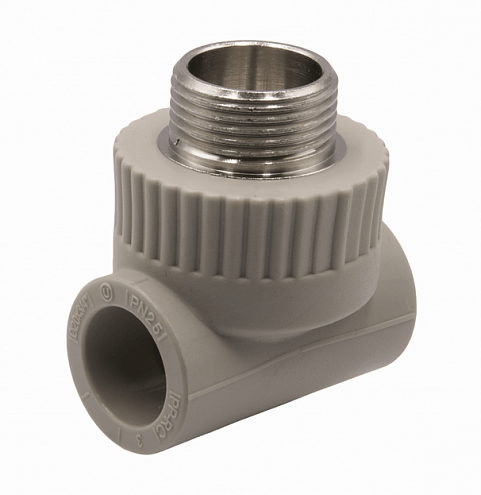 Тройник комбинированный наружная резьба 20х3/4''х20 EVER plast   : фотография 1