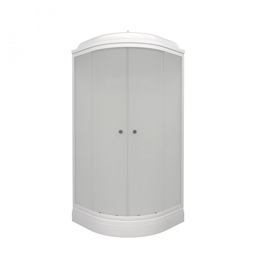 Душевая Кабина Вельвет 80х80 А низкий поддон, Белый, сифон D90мм: фотография 1