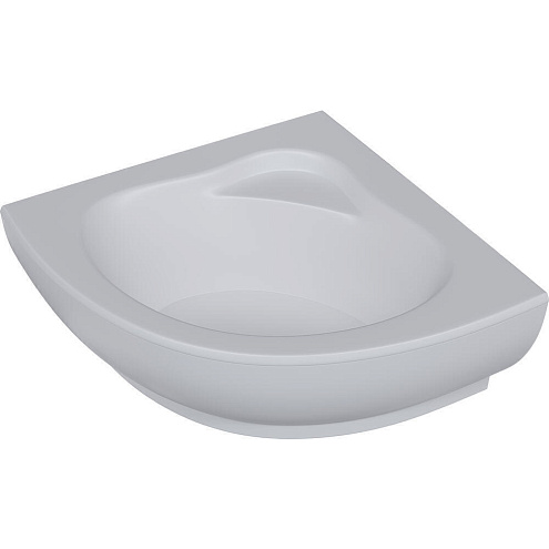 Акриловая угловая ванна Aquatek Калипсо 146х146 без фронтального экрана, без гидромассажа, вклеенный цельносварной металлический каркас: фотография 1