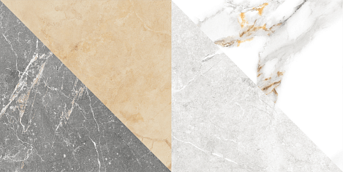 Настенная плитка 50х25 Capella белая геометрия GT98VG: фотография 1