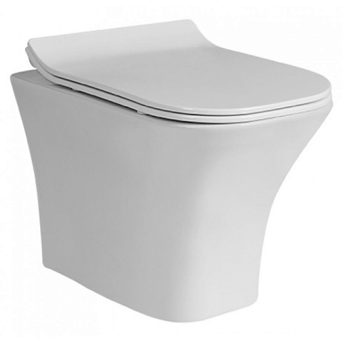 Унитаз подвесной Ceruttispa VETTORRE Aria тонкая крышка дюропласт с микролифтом: фотография 1